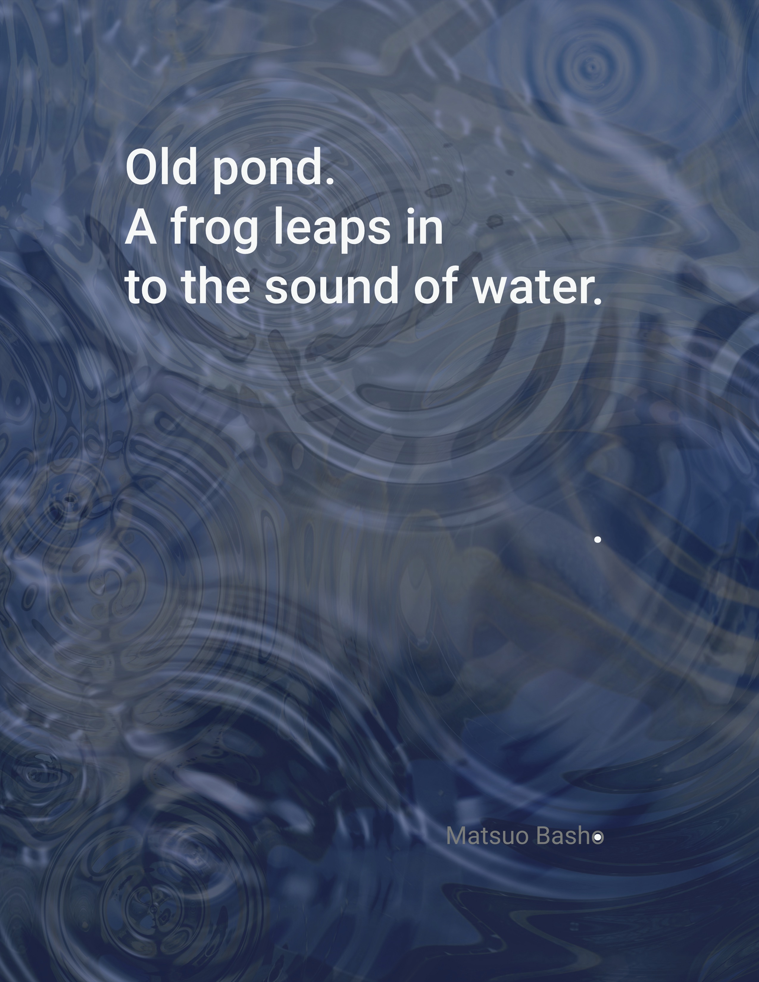 old pond. a frog leaps in to the sound of water. photo of water surface with concentric rings..